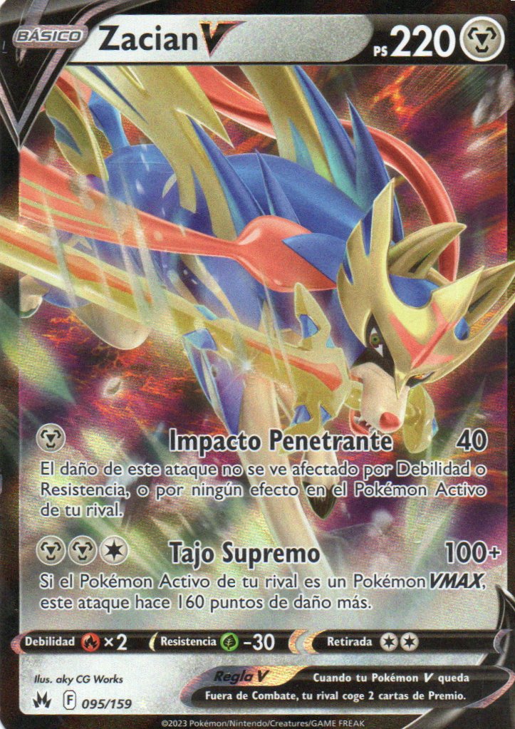 Zacian V 95 Ultra rare Español