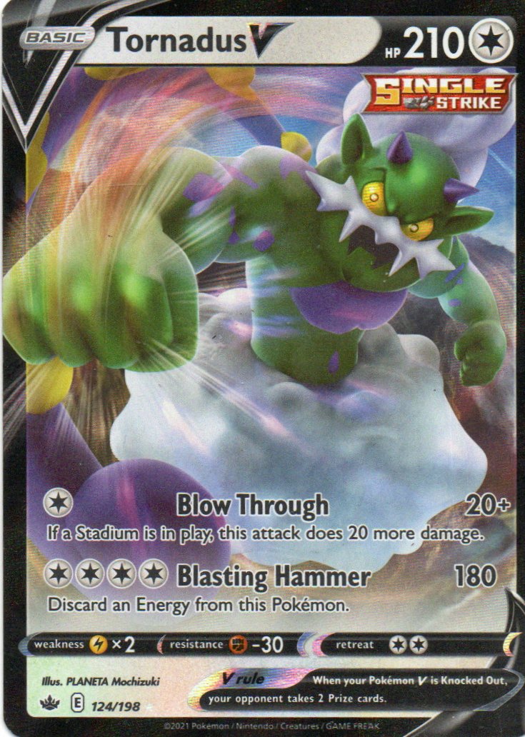 Tornadus V 124 Ultra rare Ingles
