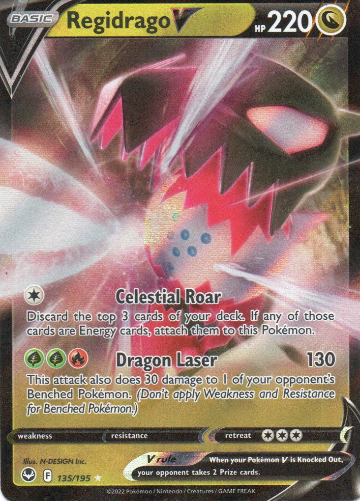 Regidrago V 135 Ultra rare Ingles