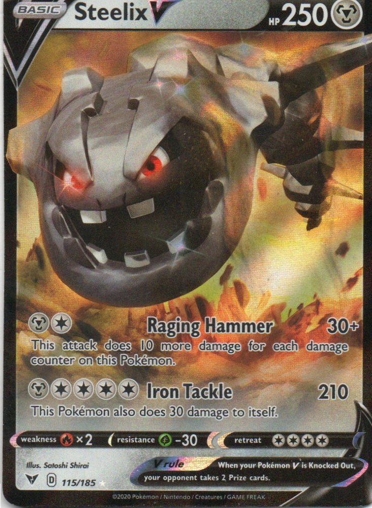 Steelix V 115 Ultra rare Ingles