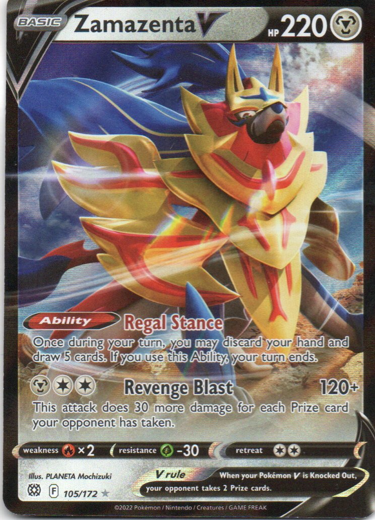 Zamazenta V 105 Ultra rare Ingles
