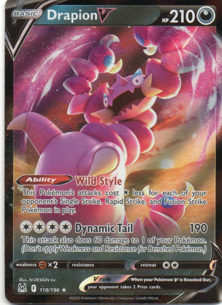 Drapion V 118 Ultra rare Ingles
