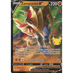 Zamazenta V 18 Ultra rare Ingles
