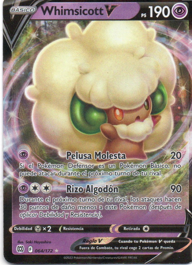 Whimsicott V 64 Ultra rare Español
