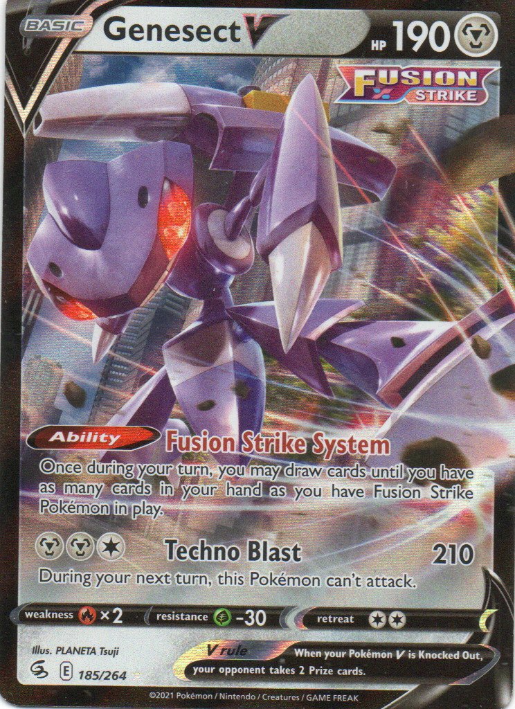 Genesect V 185 Ultra rare Ingles