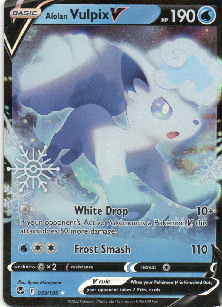 Alolan Vulpix V 33 Ultra rare Ingles