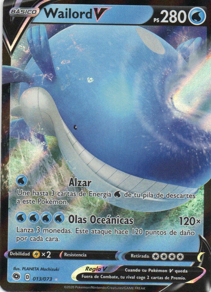 Wailord V 13 Ultra rare Español