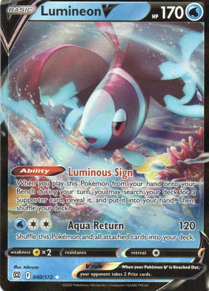 Lumineon V 40 Ultra rare Ingles