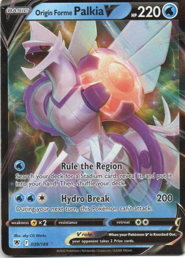 Origin Forme Palkia V 39 Ultra rare Ingles
