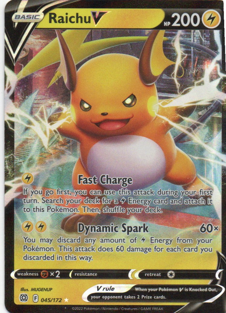 Raichu V 45 Ultra rare Ingles