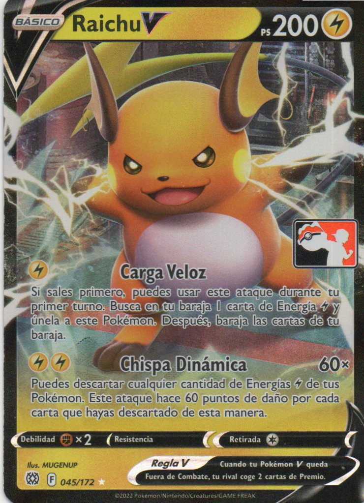 Raichu V 45 Ultra rare Español