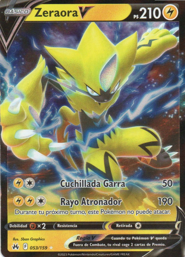 Zeraora V 53 Ultra rare Español