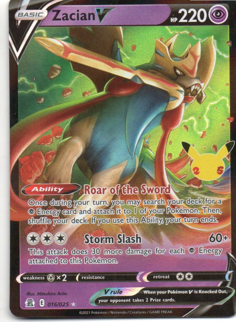 Zacian V 16 Ultra rare Ingles