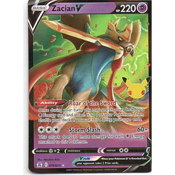 Zacian V 16 Ultra rare Ingles
