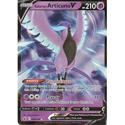 Galarian Articuno 58 Ultra rare Ingles