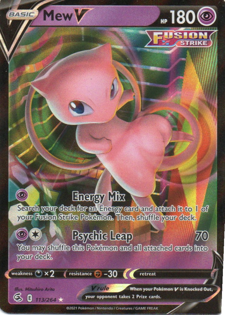 Mew V 113 Ultra rare Ingles