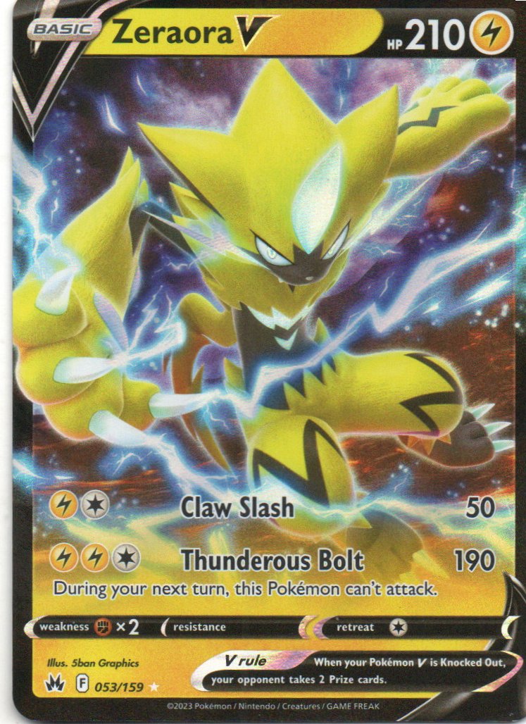 Zeraora V 53 Ultra rare Ingles