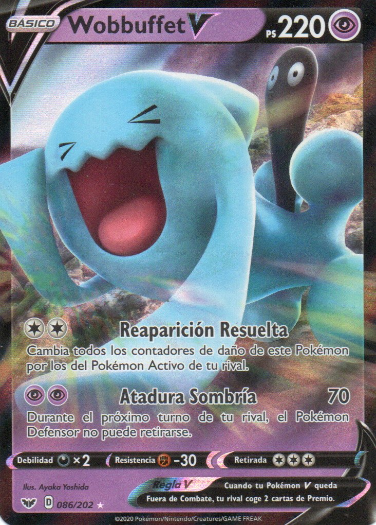 Wobuffet V 86 Ultra rare Español