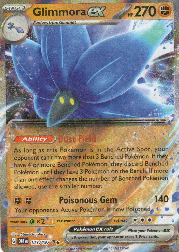 Glimmora ex OBF 123 Double rare Ingles