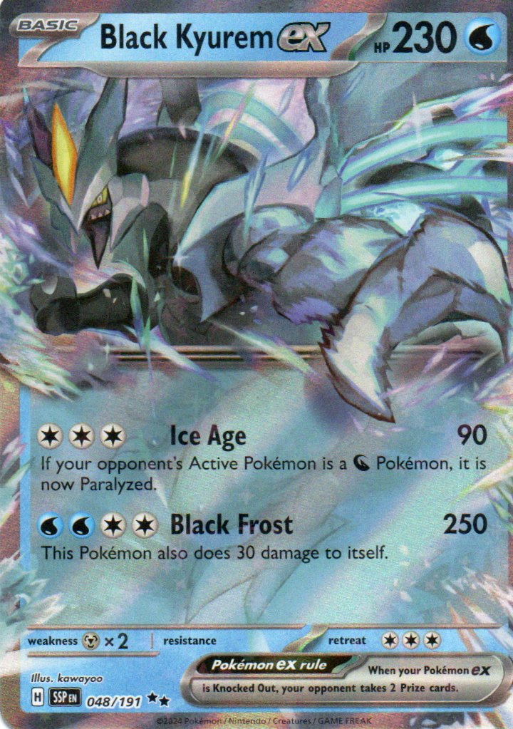 Black Kyurem ex SSP 048 Double rare Ingles