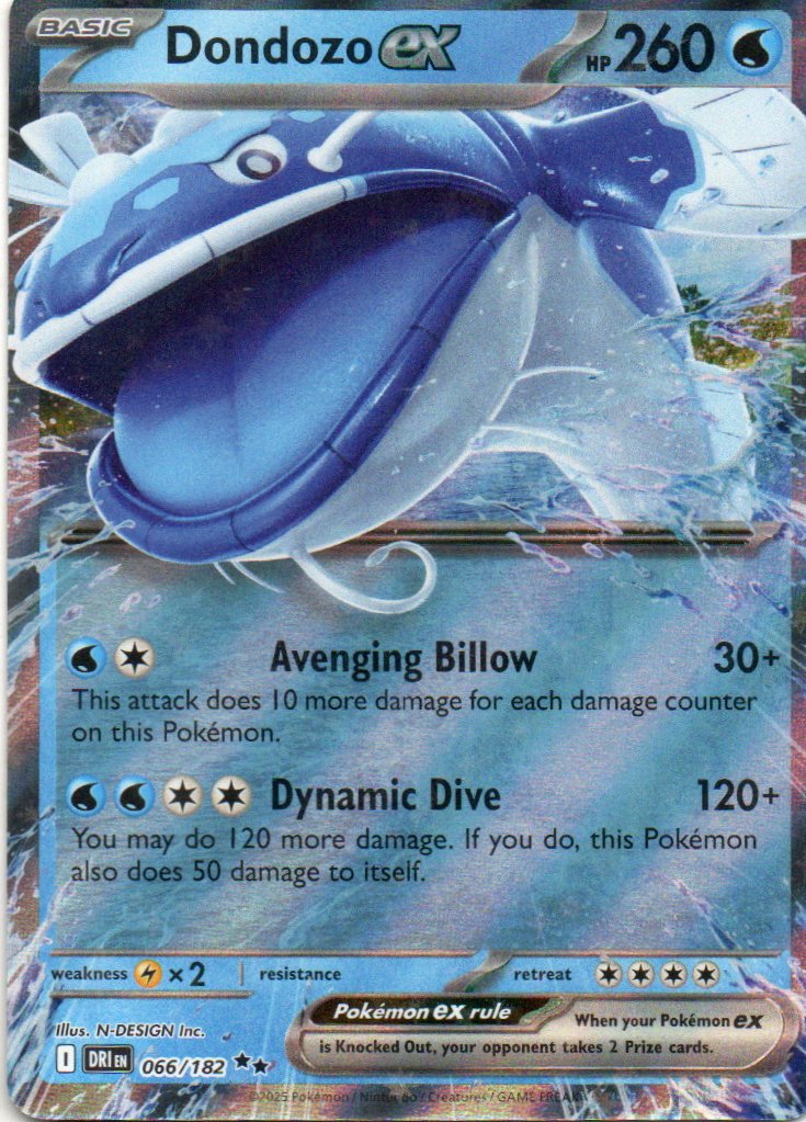 Dondozo ex DRI 066 Double rare Ingles