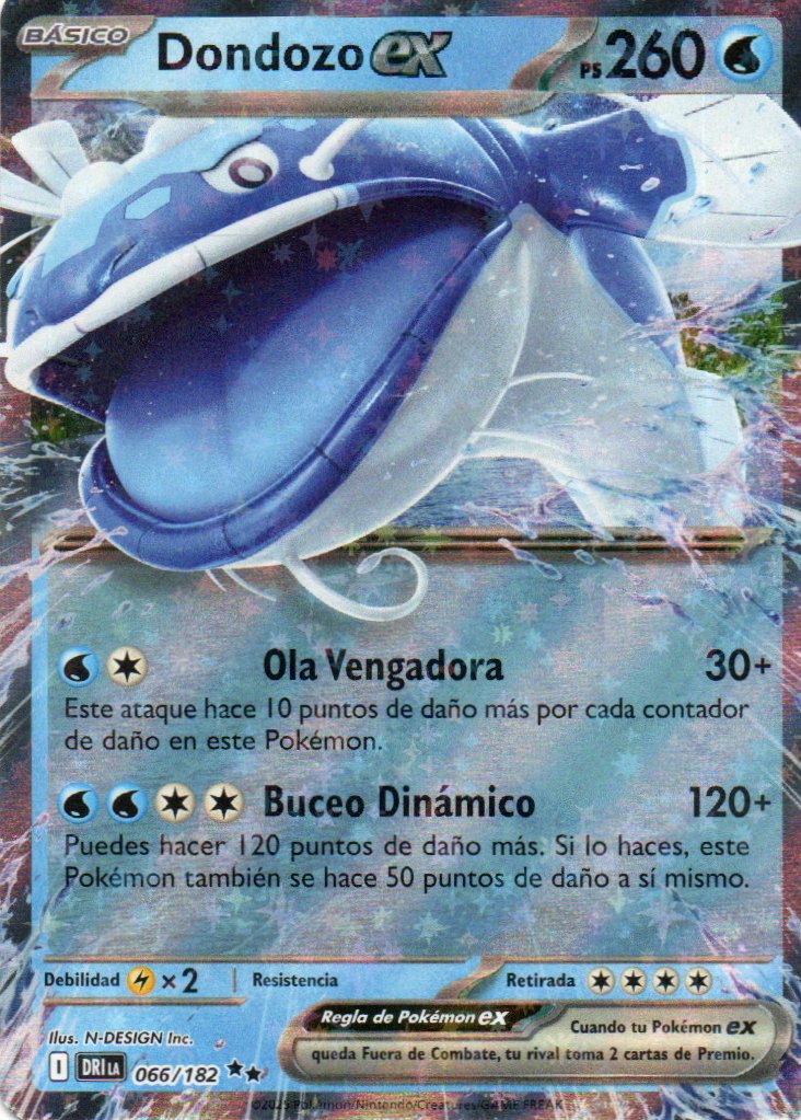 Dondozo ex DRI 066 Double rare Español