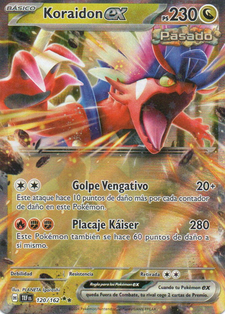 Koraidon ex TEF 120 Double rare Español