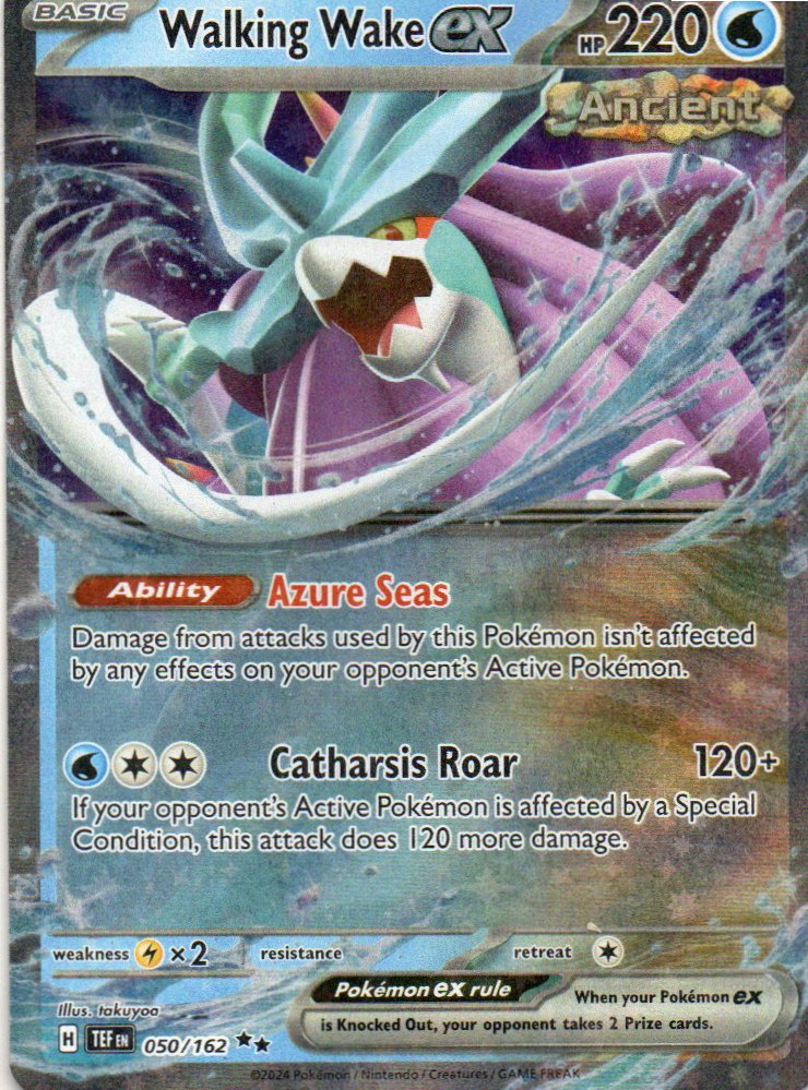Walking Wake ex TEF 050 Double rare Ingles