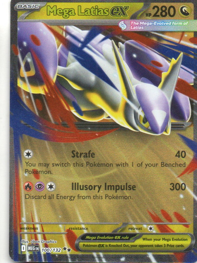 Mega Latias ex MEG 100 Double rare Ingles