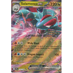 Salamence ex stamped JTG 114 Double rare Ingles