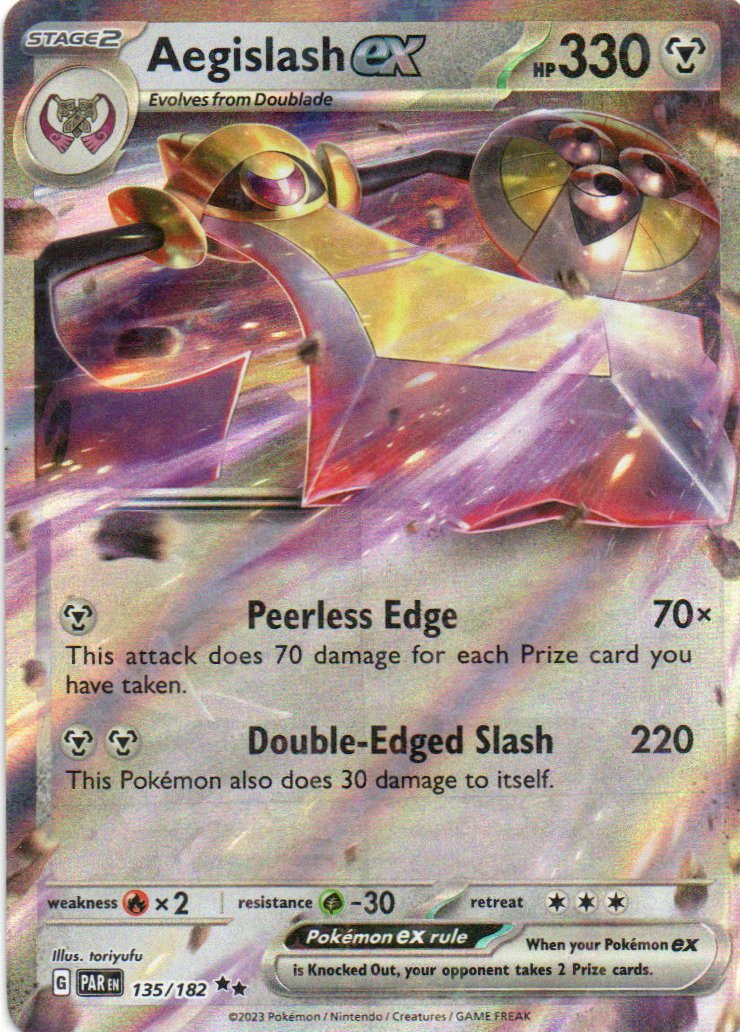 Aegislash ex PAR 135 Double rare Ingles