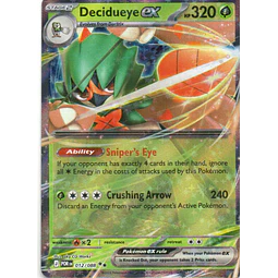 Decidueye ex POR 012 Double rare Ingles