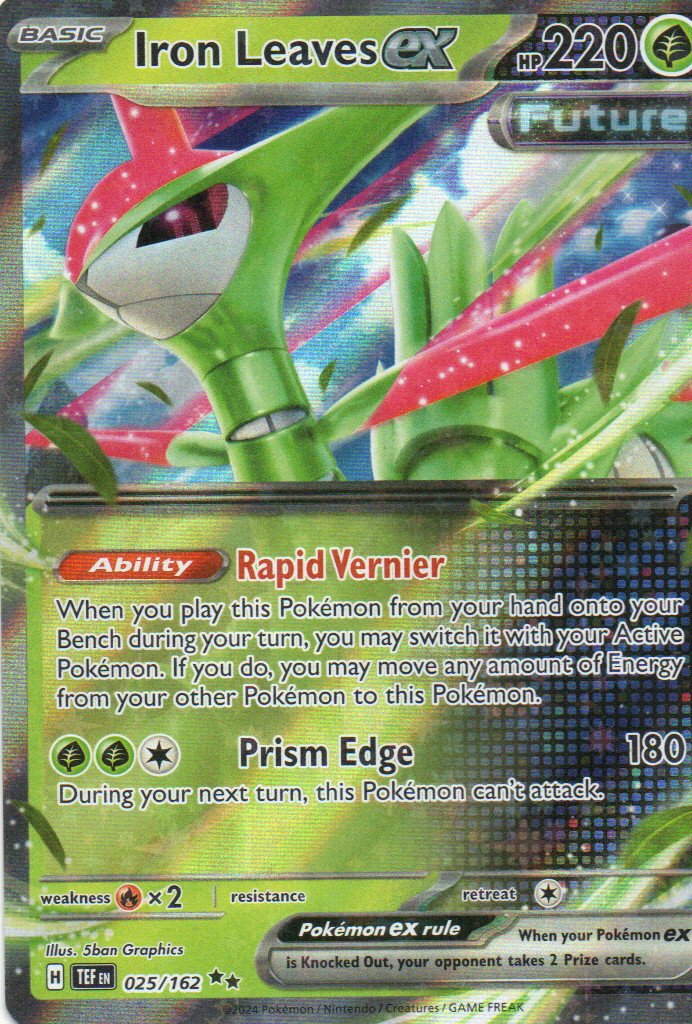 Iron Leaves ex TEF 025 Double rare Ingles