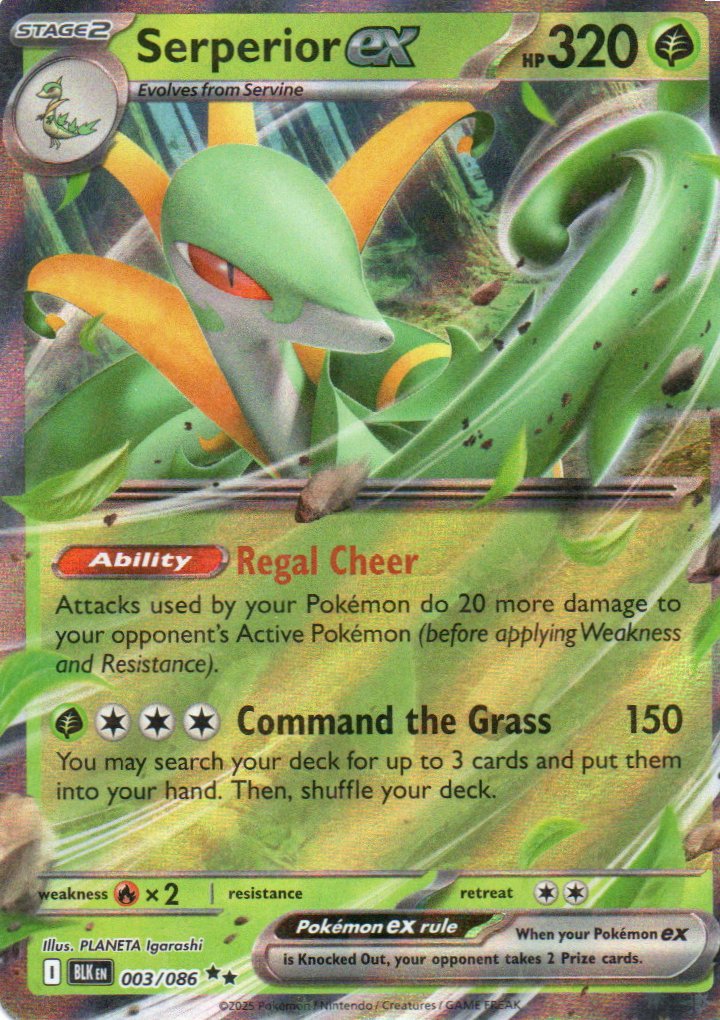 Serperior ex BLK 003 Double rare Ingles