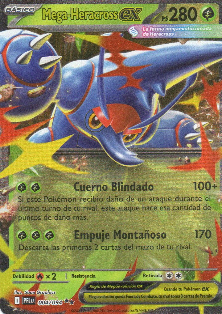 Mega-Heracross ex PFL 004 Double rare Español
