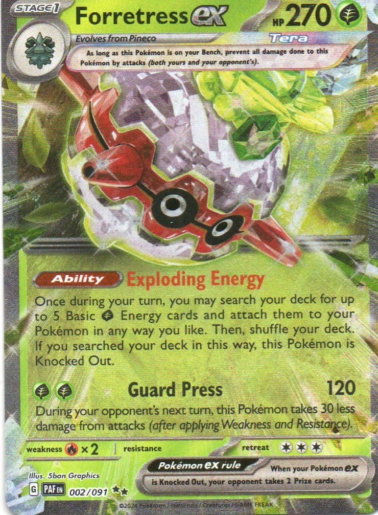 Forretres ex PAF 002 Double rare Ingles
