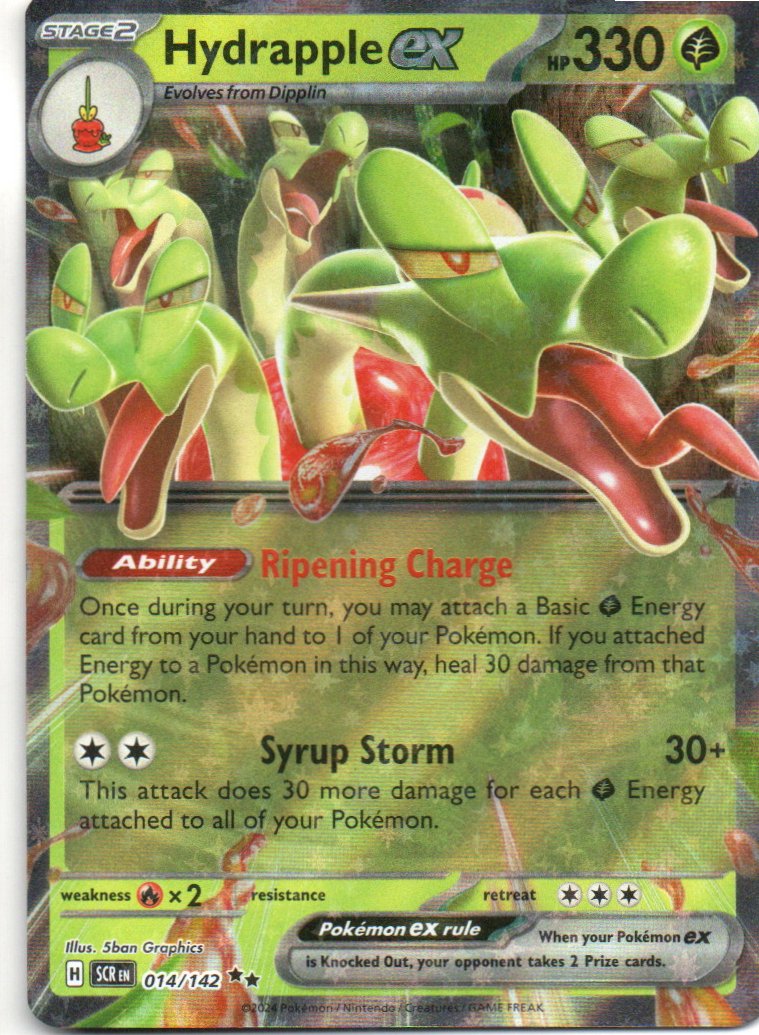 Hydrapple ex SCR 014 Double rare Ingles