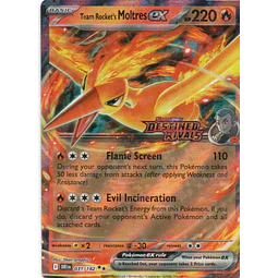Team rocket's Moltres ex stamped DRI 031 Double rare Ingles