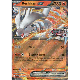 Reshiram ex stamped WHT 020 Double rare Ingles