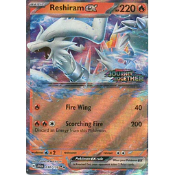 Reshiram ex stamped JTG 030 Double rare Ingles