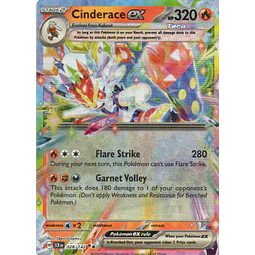 Cinderace ex SCR 028 Double rare Ingles