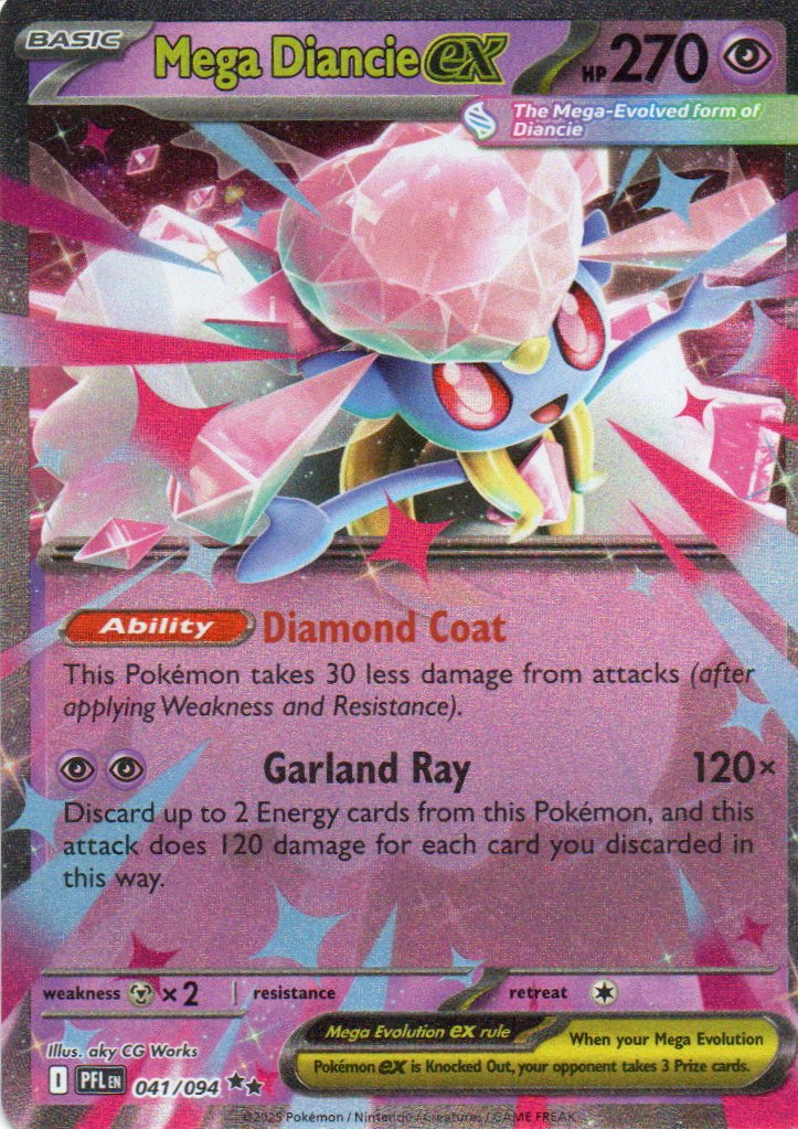 Mega Diance ex PFL 041 Double rare Ingles