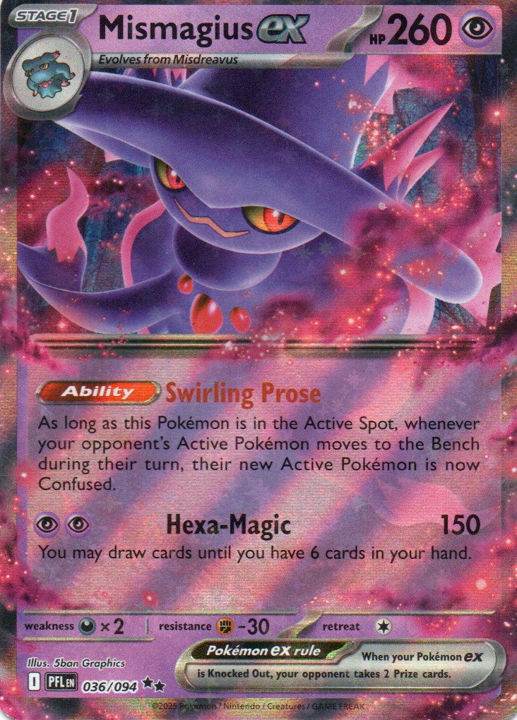 Mismagius ex PFL 036 Double rare Ingles