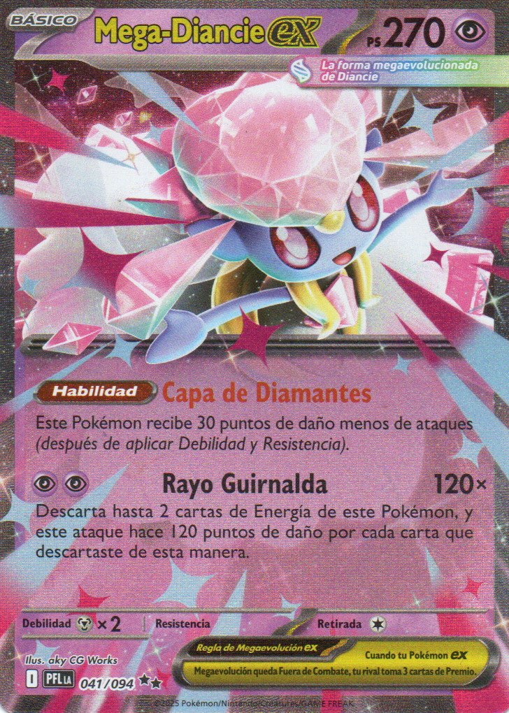 Mega-Diance ex PFL 041 Double rare Español