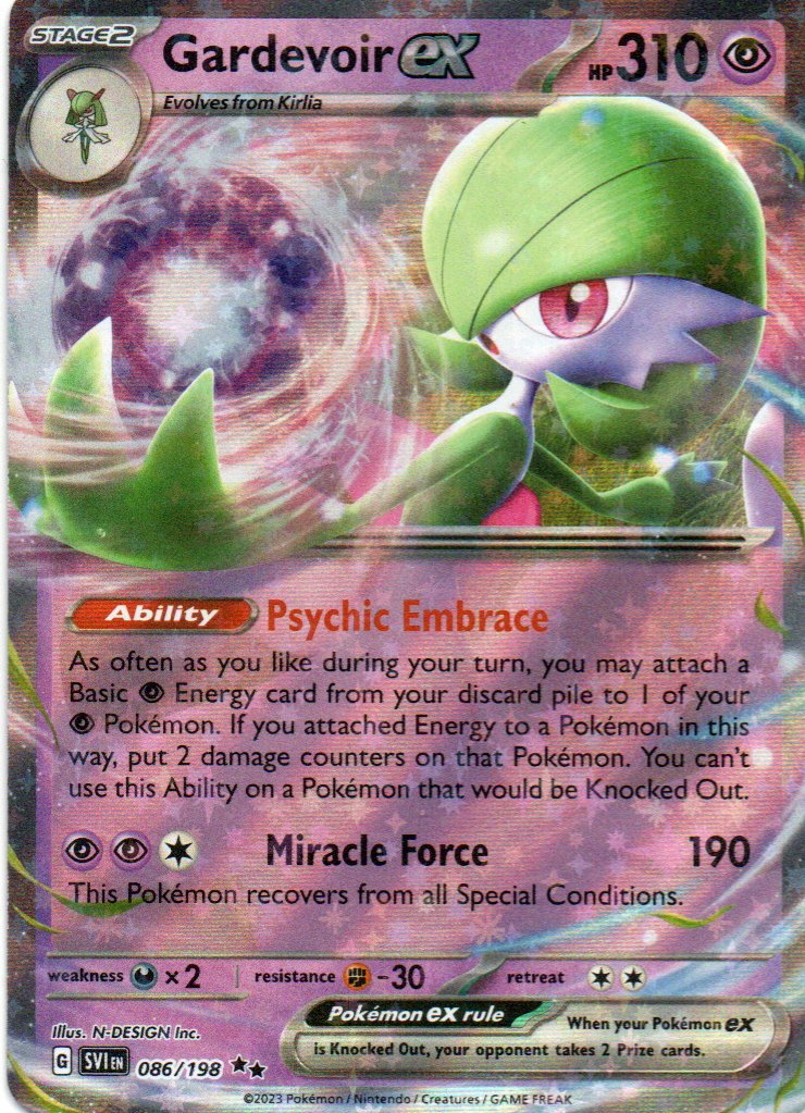 Gardevoir ex SVI 086 Double rare Ingles