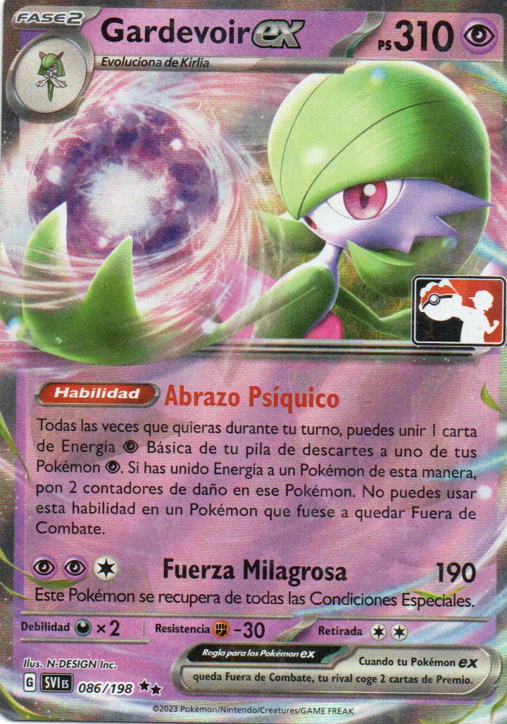 Gardevoir ex SVI 086 Double rare Español