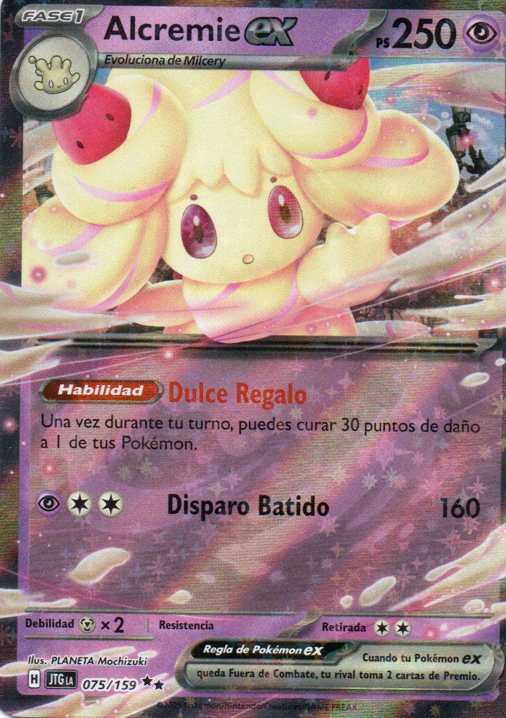 Alcremie ex JTG 075 Double rare Español