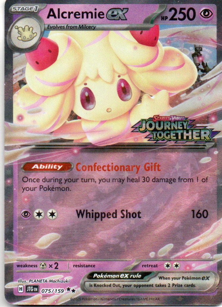 Alcremie ex stamped JTG 075 Double rare Ingles
