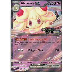Alcremie ex stamped JTG 075 Double rare Ingles