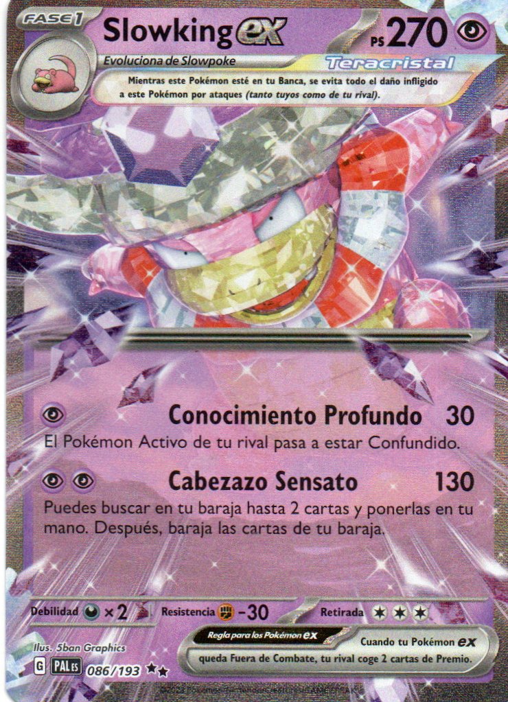Slowking ex PAL 086 Double rare Español
